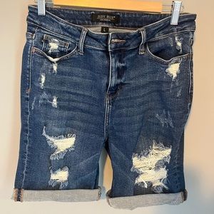 Judy Blue Distressed Shorts.